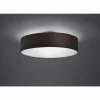 Lampes En Tissu-Luminaires Trio Plafonnier Trio 3033 Nickel mat, Noir, 3 lumières
