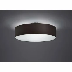 Lampes En Tissu-Luminaires Trio Plafonnier Trio 3033 Nickel mat, Noir, 3 lumières