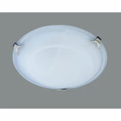 Luminaires Trio Plafonnier Trio 6105 Nickel mat, Blanc, 1 lumière