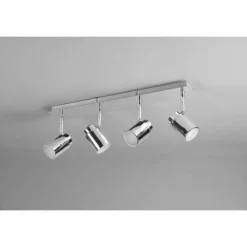Luminaires Trio Plafonnier Trio Angelo Chrome, 4 lumières* Spots Et Projecteurs
