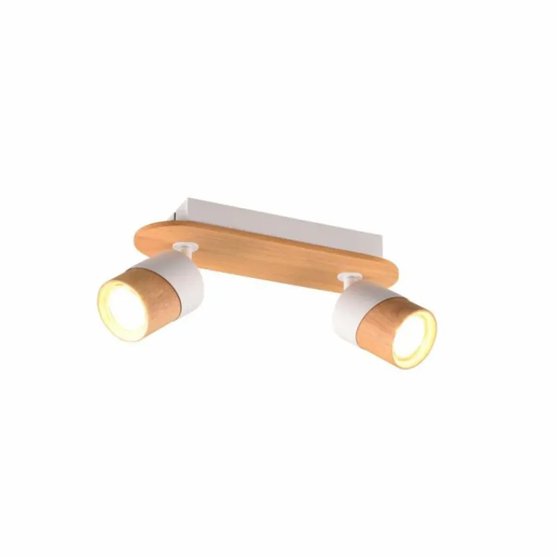 Lampes En Bois-Luminaires Trio Plafonnier Trio Aruni Écru, 2 lumières