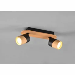 Lampes En Bois-Luminaires Trio Plafonnier Trio Aruni Écru, 2 lumières