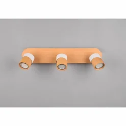 Lampes En Bois-Luminaires Trio Plafonnier Trio Aruni Écru, 3 lumières