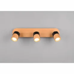 Lampes En Bois-Luminaires Trio Plafonnier Trio Aruni Écru, 3 lumières