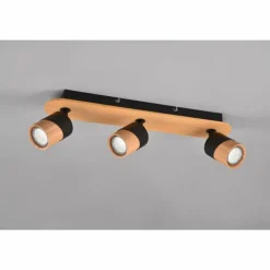 Lampes En Bois-Luminaires Trio Plafonnier Trio Aruni Écru, 3 lumières