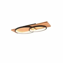 Lampes En Bois-Luminaires Trio Plafonnier Trio Barca LED Écru, Noir, 1 lumière