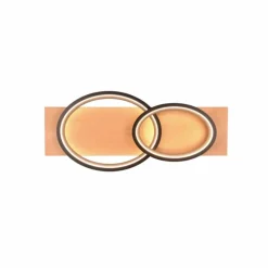 Lampes En Bois-Luminaires Trio Plafonnier Trio Barca LED Écru, Noir, 1 lumière