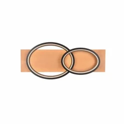 Lampes En Bois-Luminaires Trio Plafonnier Trio Barca LED Écru, Noir, 1 lumière