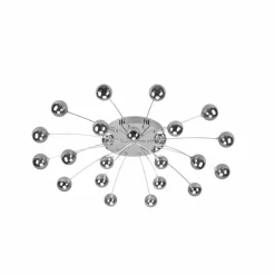 Suspension Verre Fumé-Luminaires Trio Plafonnier Trio Bullet LED Chrome, 21 lumières