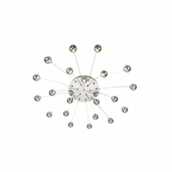 Suspension Verre Fumé-Luminaires Trio Plafonnier Trio Bullet LED Chrome, 21 lumières