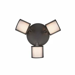 Lampes En Tissu-Luminaires Trio Plafonnier Trio Burton Noir, 3 lumières