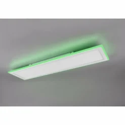 Luminaires Trio Plafonnier Trio Columbia LED Blanc, 1 lumière, Télécommandes, Changeur de couleurs* Éclairage Led