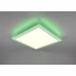 Luminaires Trio Plafonnier Trio Columbia LED Blanc, 1 lumière, Télécommandes, Changeur de couleurs* Éclairage Led