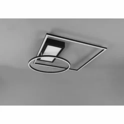 Luminaires Trio Plafonnier Trio Downey LED Noir, 1 lumière, Télécommandes* Éclairage Led