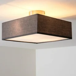 Lampes En Tissu-hofstein Plafonnier Trio Embassy Nickel mat, 2 lumières