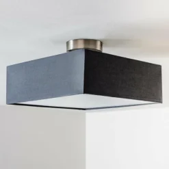 Lampes En Tissu-hofstein Plafonnier Trio Embassy Nickel mat, 2 lumières