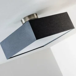 Lampes En Tissu-hofstein Plafonnier Trio Embassy Nickel mat, 2 lumières