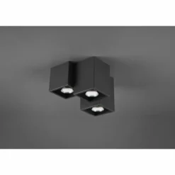 Luminaires Trio Plafonnier Trio Fernando Noir, 3 lumières* Plafonniers