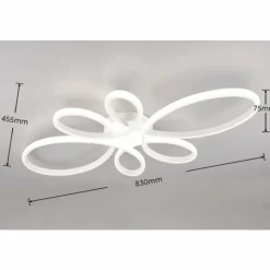 Luminaires Trio Plafonnier Trio FLY LED Blanc, 1 lumière* Éclairage Led