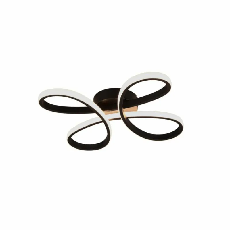 Luminaires Trio Plafonnier Trio FLY LED Noir, 1 lumière* Éclairage Led