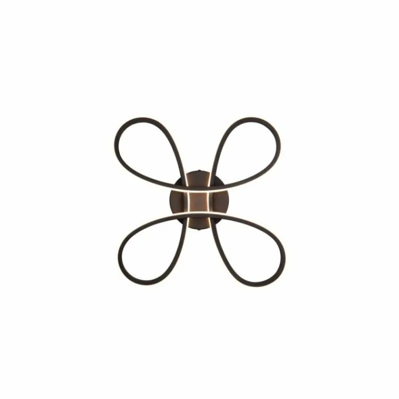 Luminaires Trio Plafonnier Trio FLY LED Noir, 1 lumière* Éclairage Led