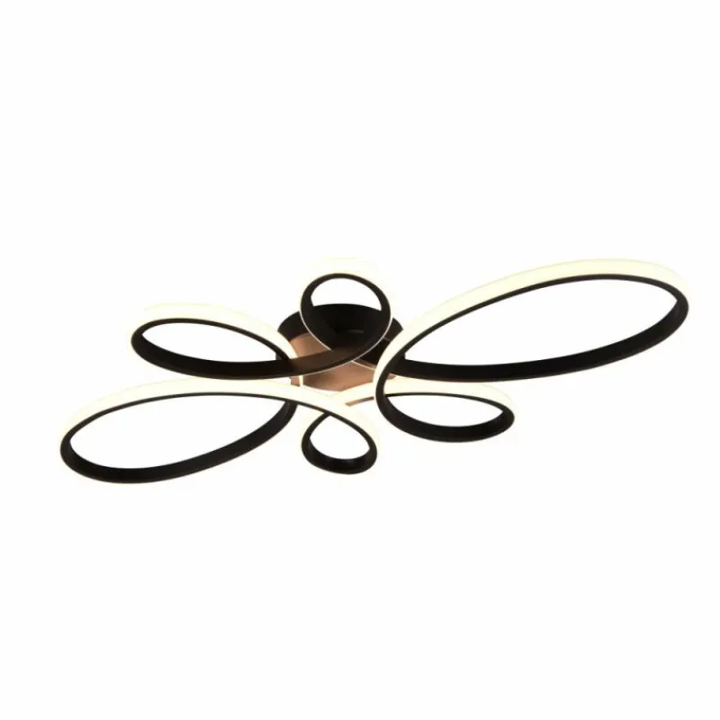 Luminaires Trio Plafonnier Trio FLY LED Noir, 1 lumière* Éclairage Led