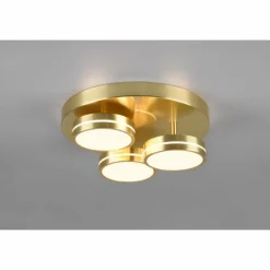 Luminaires Trio Plafonnier Trio Franklin LED Laiton, 3 lumières* Éclairage Led