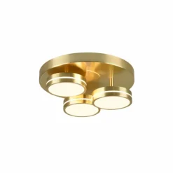 Luminaires Trio Plafonnier Trio Franklin LED Laiton, 3 lumières* Éclairage Led
