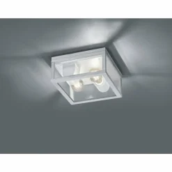 Lampes Vintages & Rétros-Luminaires Trio Plafonnier Trio Garonne Zingué, 2 lumières