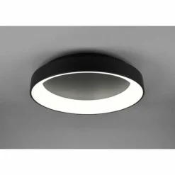 Luminaires Trio Plafonnier Trio Girona LED Noir, 1 lumière, Télécommandes* Éclairage Led
