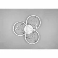 Luminaires Trio Plafonnier Trio Groovy LED Blanc, 1 lumière* Éclairage Led