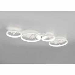 Luminaires Trio Plafonnier Trio Groovy LED Blanc, 1 lumière* Éclairage Led
