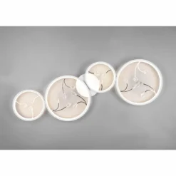 Luminaires Trio Plafonnier Trio Groovy LED Blanc, 1 lumière* Éclairage Led