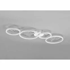 Luminaires Trio Plafonnier Trio Groovy LED Blanc, 1 lumière* Éclairage Led