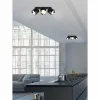 Luminaires Trio Plafonnier Trio GUAYANA Noir, 3 lumières* Spots Et Projecteurs