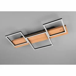 Lampes En Bois-Luminaires Trio Plafonnier Trio Harper LED Écru, Noir, Blanc, 1 lumière