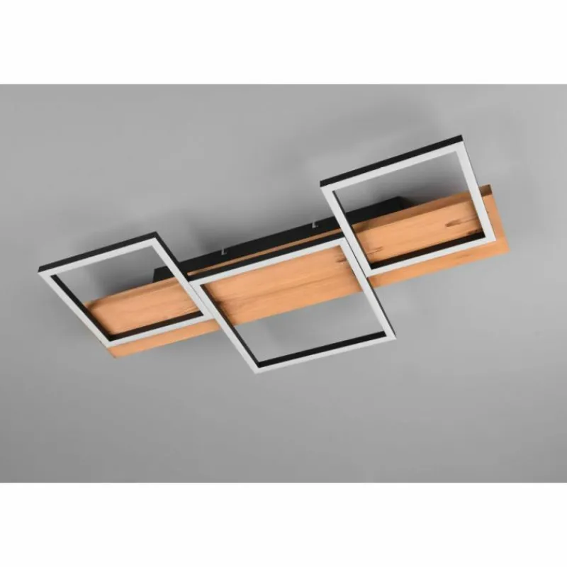 Lampes En Bois-Luminaires Trio Plafonnier Trio Harper LED Écru, Noir, Blanc, 1 lumière