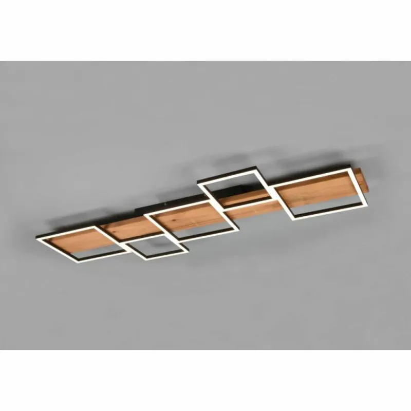 Lampes En Bois-Luminaires Trio Plafonnier Trio Harper LED Écru, Noir, Blanc, 1 lumière