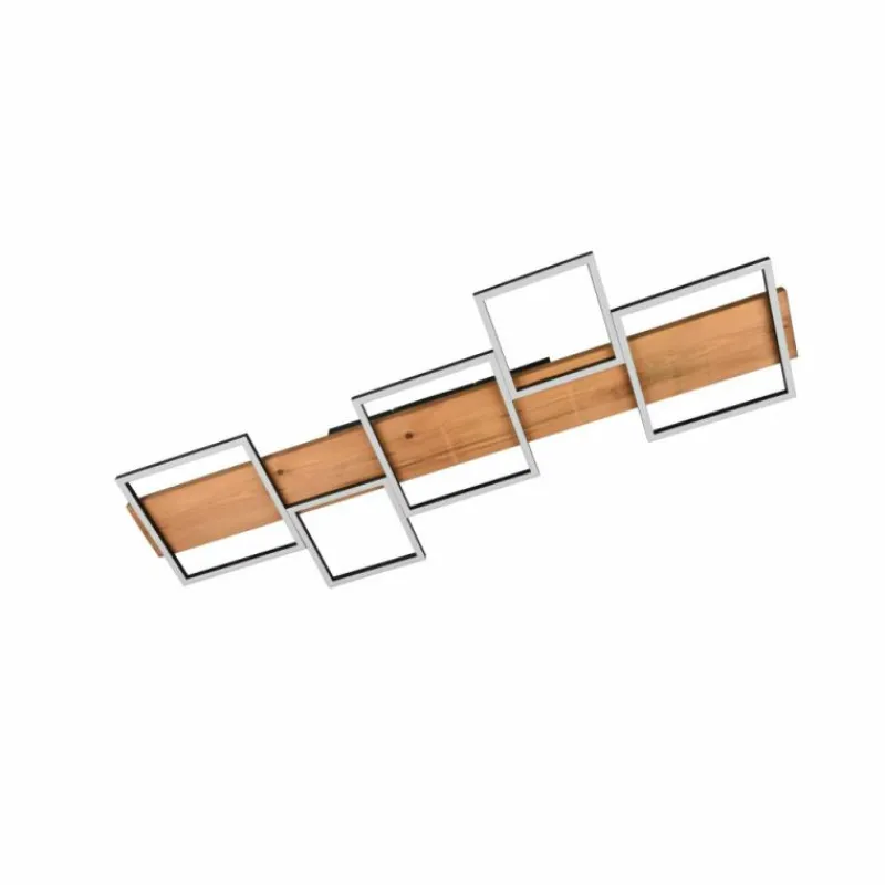 Lampes En Bois-Luminaires Trio Plafonnier Trio Harper LED Écru, Noir, Blanc, 1 lumière