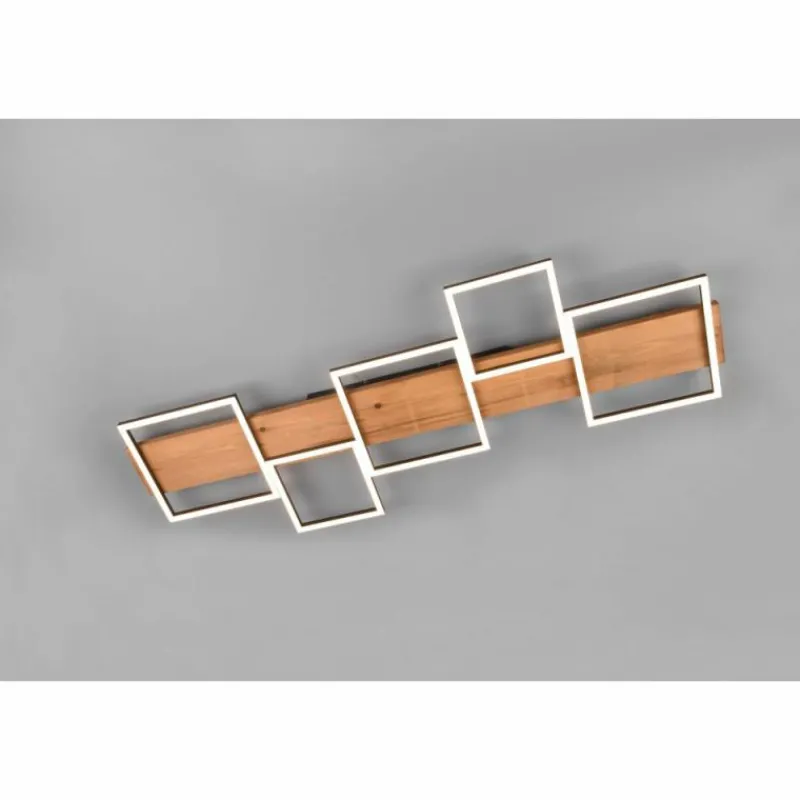 Lampes En Bois-Luminaires Trio Plafonnier Trio Harper LED Écru, Noir, Blanc, 1 lumière