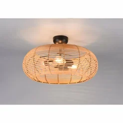 Lampes En Bois-Luminaires Trio Plafonnier Trio Inga Écru, 3 lumières