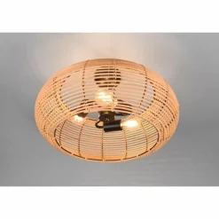 Lampes En Bois-Luminaires Trio Plafonnier Trio Inga Écru, 3 lumières