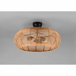Lampes En Bois-Luminaires Trio Plafonnier Trio Inga Écru, 3 lumières