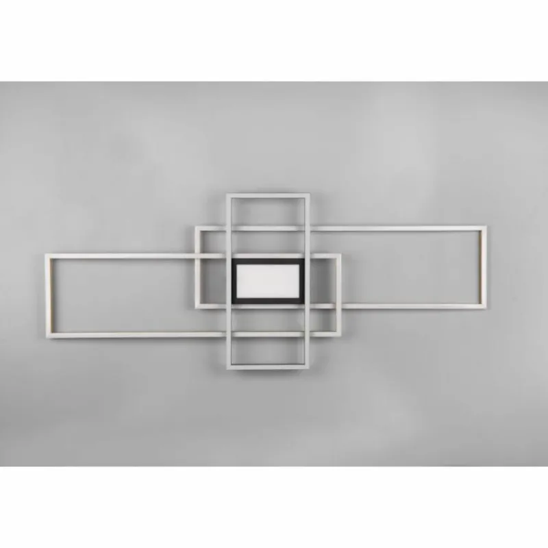 Luminaires Trio Plafonnier Trio Irvine LED Laiton, Noir, 1 lumière, Télécommandes* Éclairage Led