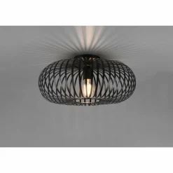 Lampes Vintages & Rétros-Luminaires Trio Plafonnier Trio Johann Noir, 1 lumière