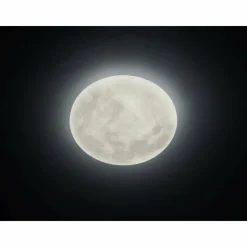 Luminaires Rustiques-Luminaires Trio Plafonnier Trio Leuchten LUNAR LED Blanc, 1 lumière, Télécommandes