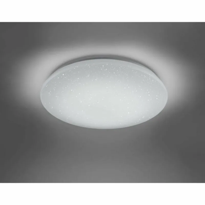 Luminaires Trio Plafonnier Trio Leuchten WiZ CHARLY LED Blanc, 1 lumière, Télécommandes, Changeur de couleurs