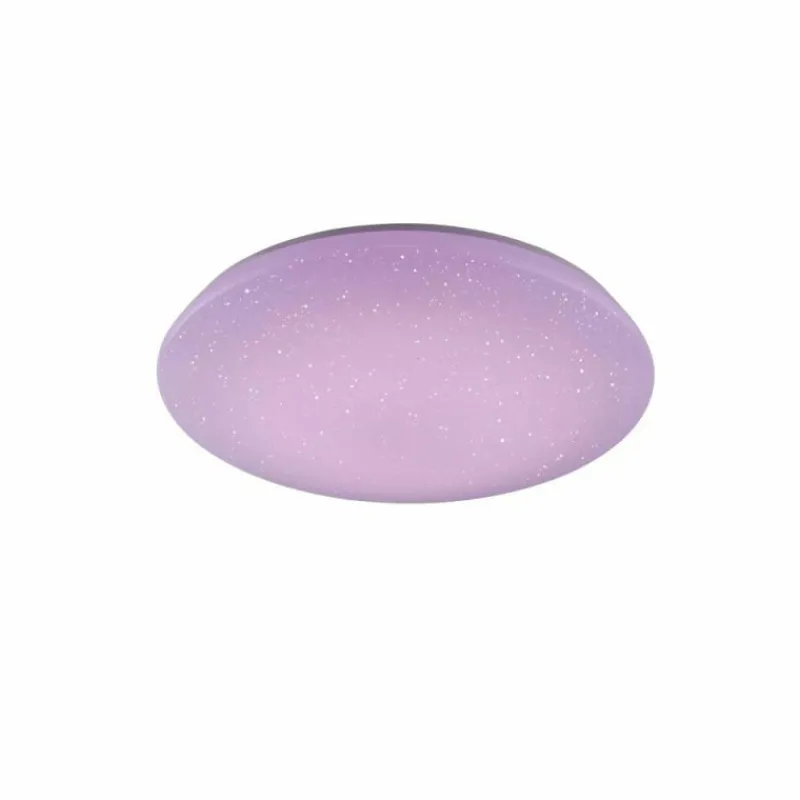 Luminaires Trio Plafonnier Trio Leuchten WiZ CHARLY LED Blanc, 1 lumière, Télécommandes, Changeur de couleurs