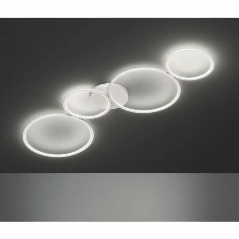 Luminaires Trio Plafonnier Trio Leuchten RONDO LED Blanc, 1 lumière* Éclairage Led