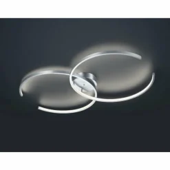 Luminaires Trio Plafonnier Trio Leuchten WIZ CITIZEN LED Nickel mat, 2 lumières, Télécommandes, Changeur de couleurs